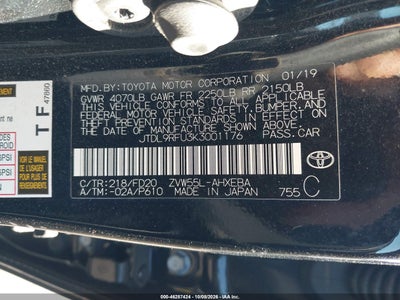 2019 TOYOTA PRIUS 9