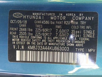 2019 HYUNDAI TUCSON 9