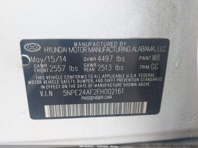2015 HYUNDAI SONATA 9