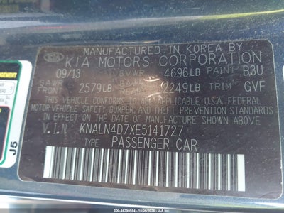 2014 KIA CADENZA 9
