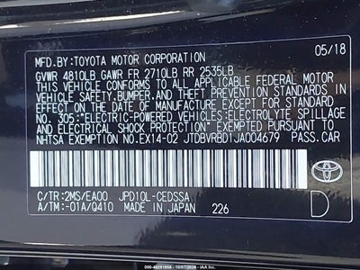 2018 TOYOTA MIRAI 9