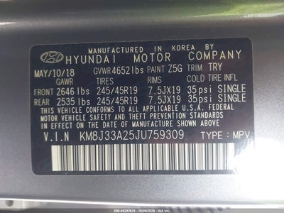 2018 HYUNDAI TUCSON 9