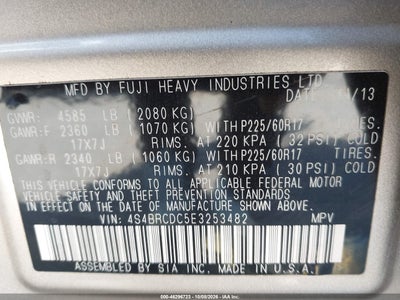 2014 SUBARU OUTBACK 9