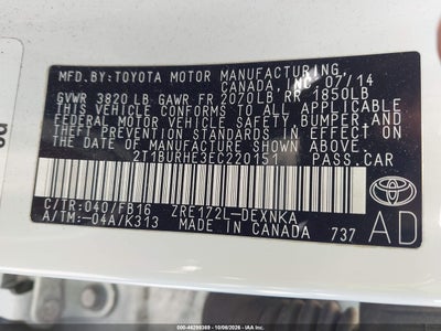 2014 TOYOTA COROLLA 9