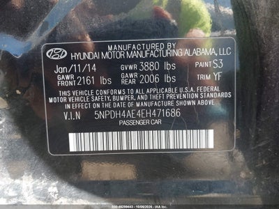 2014 HYUNDAI ELANTRA 9