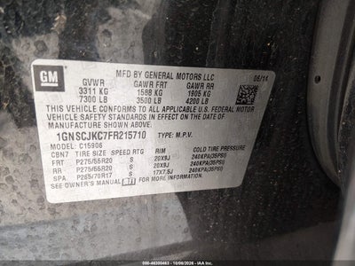 2015 CHEVROLET SUBURBAN 1500 9