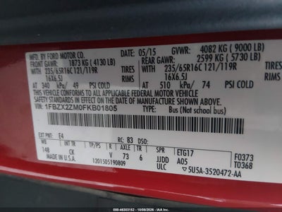 2015 FORD TRANSIT-350 9
