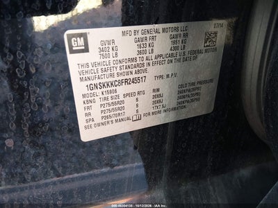 2015 CHEVROLET SUBURBAN 1500 9