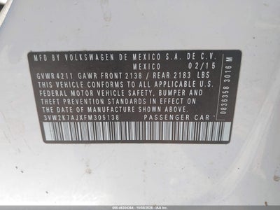 2015 VOLKSWAGEN JETTA 9