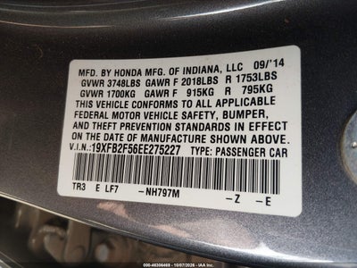 2014 HONDA CIVIC 9