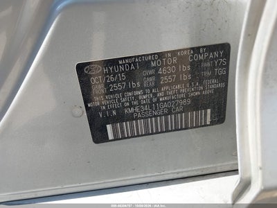 2016 HYUNDAI SONATA HYBRID 9