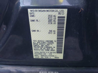 2014 NISSAN ALTIMA 9