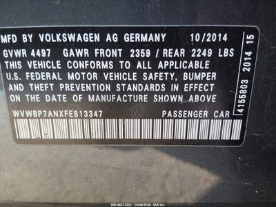 2015 VOLKSWAGEN CC 9