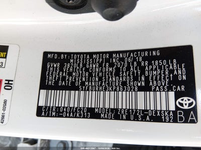 2019 TOYOTA COROLLA 9