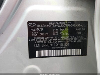 2019 HYUNDAI ELANTRA 9