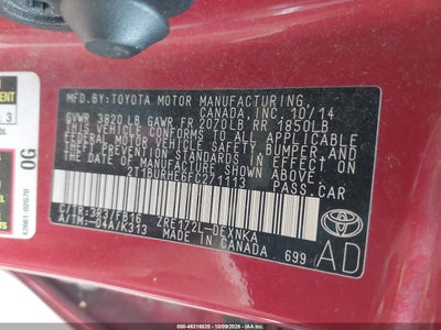 2015 TOYOTA COROLLA 9