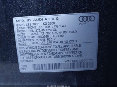 2014 AUDI Q7 9