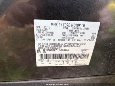 2017 FORD EXPLORER 9