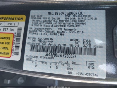 2020 FORD FUSION 9