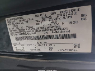 2019 FORD TRANSIT-350 9