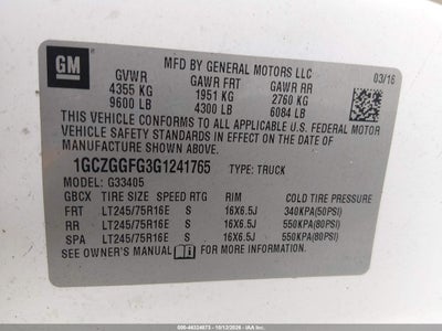2016 CHEVROLET EXPRESS 3500 9