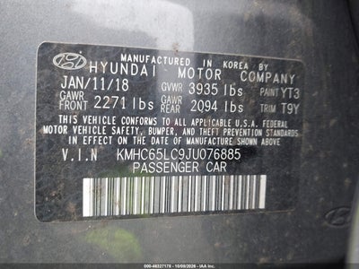 2018 HYUNDAI IONIQ HYBRID 9
