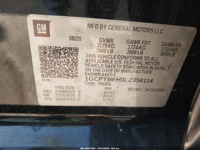 2020 CHEVROLET SILVERADO 1500 9