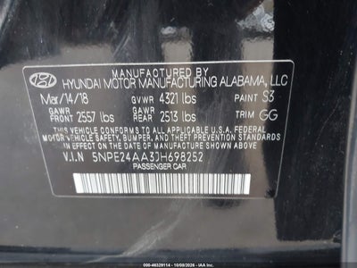 2018 HYUNDAI SONATA 9