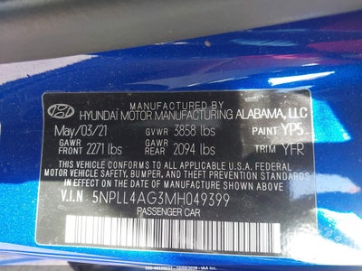 2021 HYUNDAI ELANTRA 9