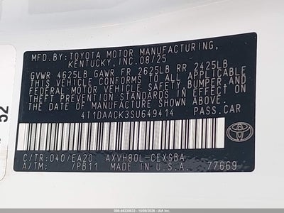 2025 TOYOTA CAMRY 9