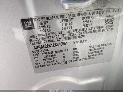 2014 CHEVROLET CAPTIVA SPORT 9