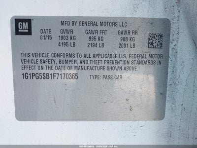 2015 CHEVROLET CRUZE 9