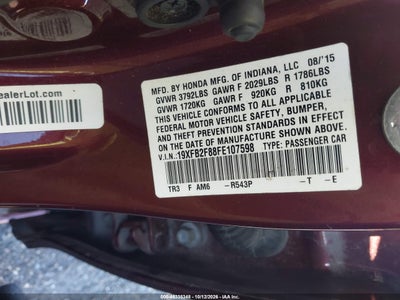 2015 HONDA CIVIC 9