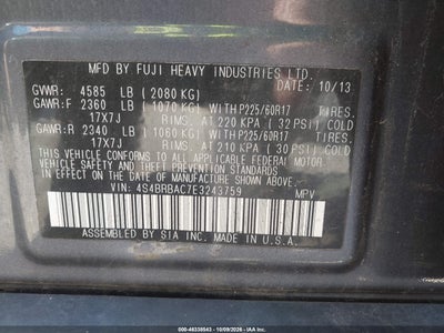 2014 SUBARU OUTBACK 9