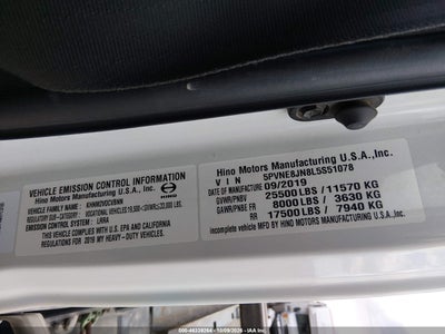 2020 HINO 238/258/268 8
