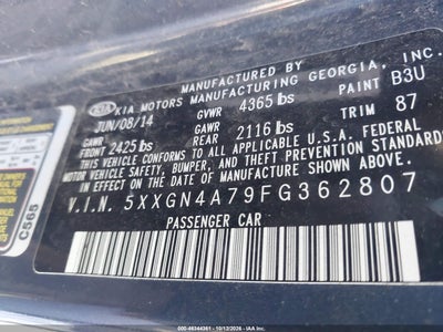 2015 KIA OPTIMA 9