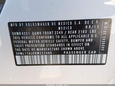 2016 VOLKSWAGEN JETTA 9