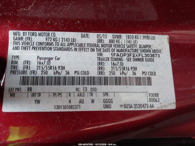 2015 FORD FOCUS 9