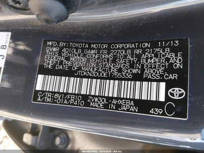 2014 TOYOTA PRIUS 9