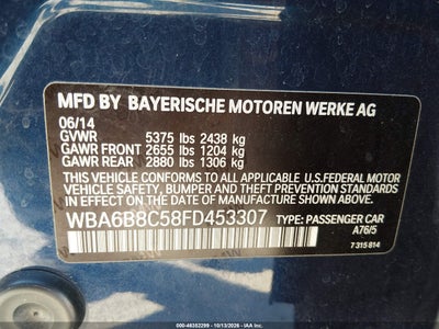 2015 BMW 640I GRAN COUPE 9