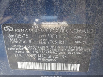 2016 HYUNDAI ELANTRA 9