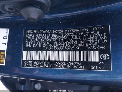 2015 TOYOTA PRIUS 9