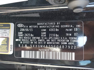 2015 KIA OPTIMA 9