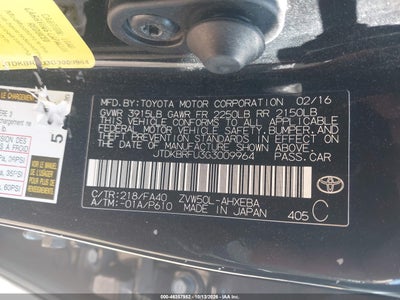 2016 TOYOTA PRIUS 9