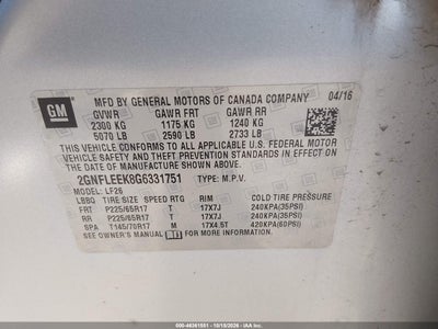 2016 CHEVROLET EQUINOX 9