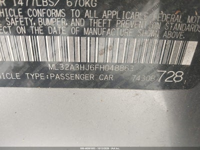 2015 MITSUBISHI MIRAGE 9