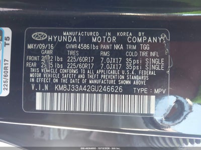 2016 HYUNDAI TUCSON 9