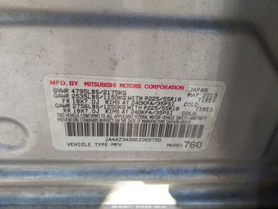 2014 MITSUBISHI OUTLANDER 9