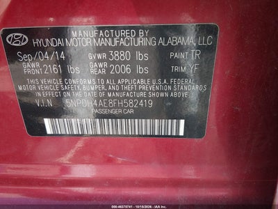 2015 HYUNDAI ELANTRA 9