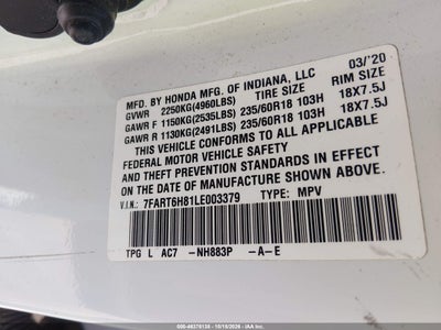2020 HONDA CR-V HYBRID 9